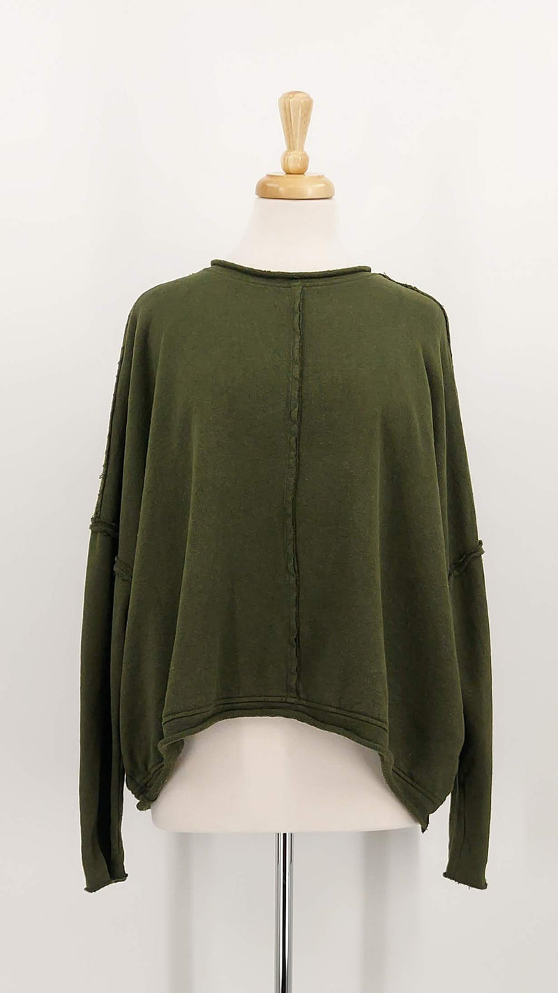 NEW SEASON - Privatsachen - Quallied Sweatshirt - Lorbeer - 1950