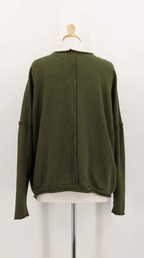 NEW SEASON - Privatsachen - Quallied Sweatshirt - Lorbeer - 1950