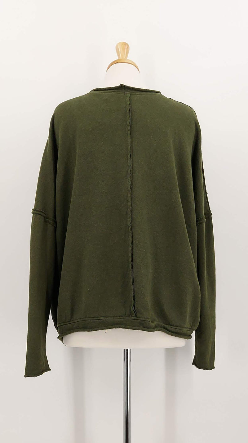 NEW SEASON - Privatsachen - Quallied Sweatshirt - Lorbeer - 1950