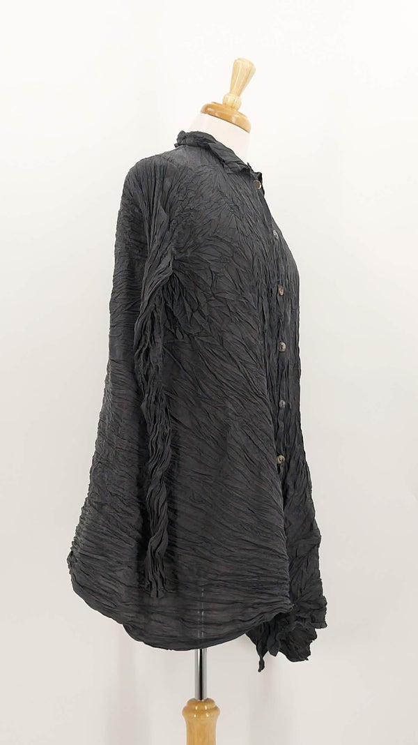NEW SEASON - Privatsachen - Werkzeug Crinkle Blouse - Satt - 1958