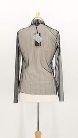 NEW SEASON - Luukaa - Eisley Sheer Top - Black - 1980