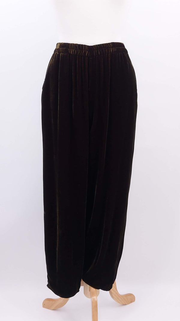 NEW SEASON - Grizas - Silk Velvet Trousers - Copper - 2018