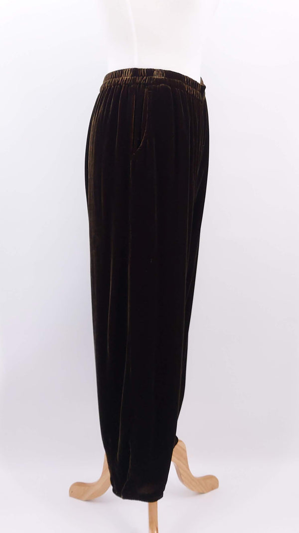 NEW SEASON - Grizas - Silk Velvet Trousers - Copper - 2018