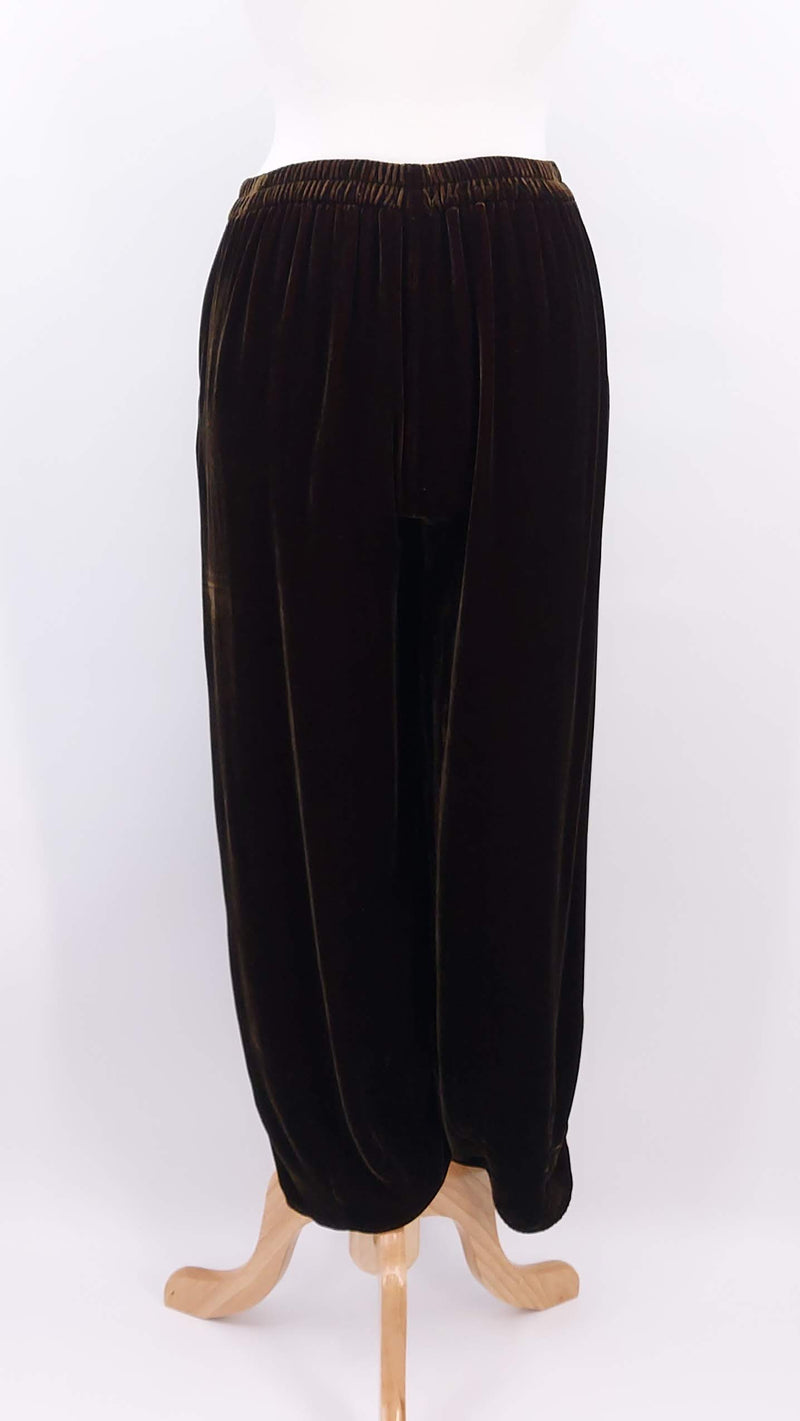 NEW SEASON - Grizas - Silk Velvet Trousers - Copper - 2018