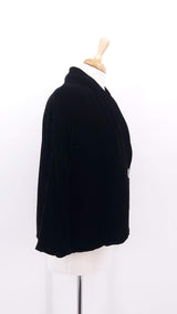 NEW SEASON - Grizas - Silk Velvet Jacket - Black - 2026