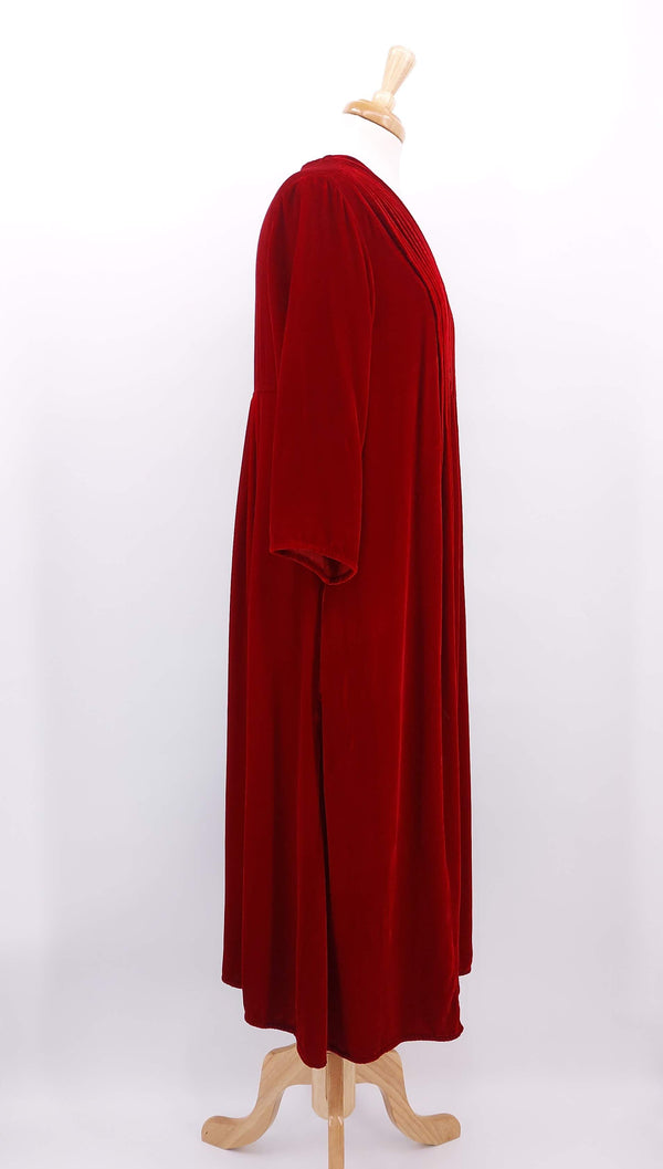 NEW SEASON - Grizas - Silk Velvet Dress - Cherry Red - 2023