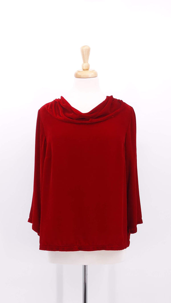 NEW SEASON - Grizas - Silk Velvet Top - Cherry Red - 2025