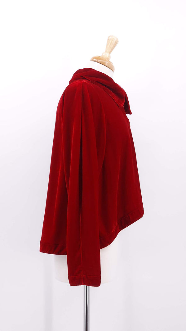 NEW SEASON - Grizas - Silk Velvet Jacket - Cherry Red - 2024