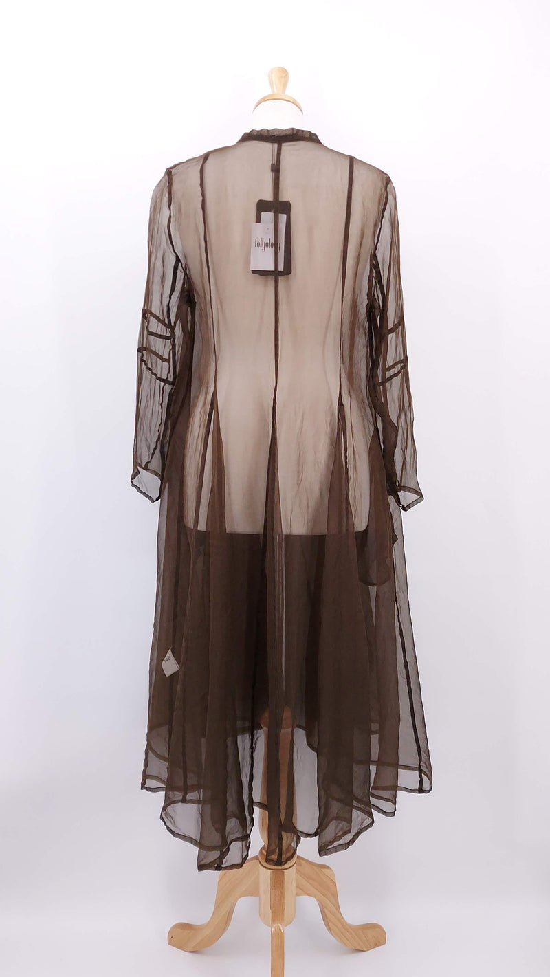 NEW SEASON - Grizas - Silk Chiffon Jacket - Copper - 2019
