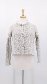 NEW SEASON - Grizas - Alpaca Wool Cardigan - Ivory - 2021