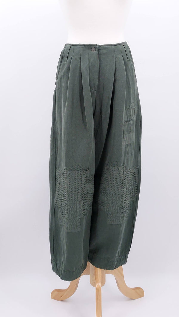 NEW SEASON - Ewa i Walla - Botvi Trousers - Forest Green - 2008