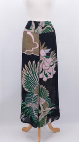 NEW SEASON - One Hundred Stars - Crepe Palazzo Pants - Crane Emerald - 2045