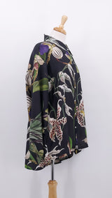 NEW SEASON - One Hundred Stars - Oversized Shirt - Orchid Black - 2062