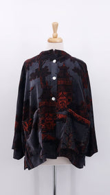 NEW SEASON - One Hundred Stars - Velvet Jacket - Pagoda Pewter - 2056