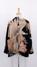 NEW SEASON - One Hundred Stars - Velvet Jacket - Crane Black - 2063