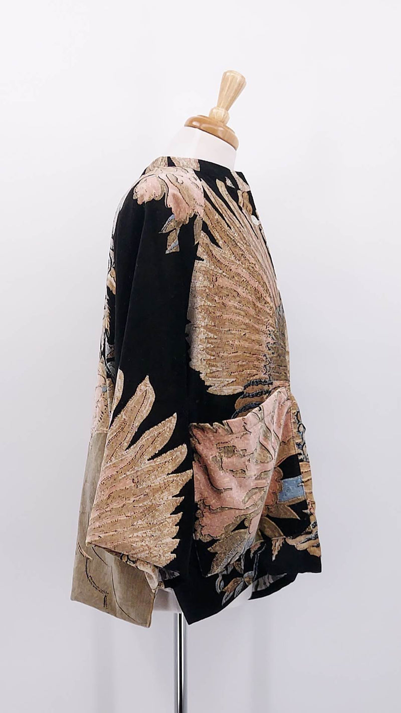 NEW SEASON - One Hundred Stars - Velvet Jacket - Crane Black - 2063