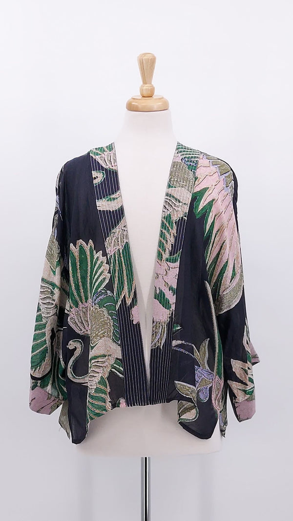 NEW SEASON - One Hundred Stars - Kimono - Crane Emerald - 2084