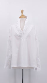 NEW SEASON - Les Filles D'Ailleurs - Cotton Blouse - White - 2048