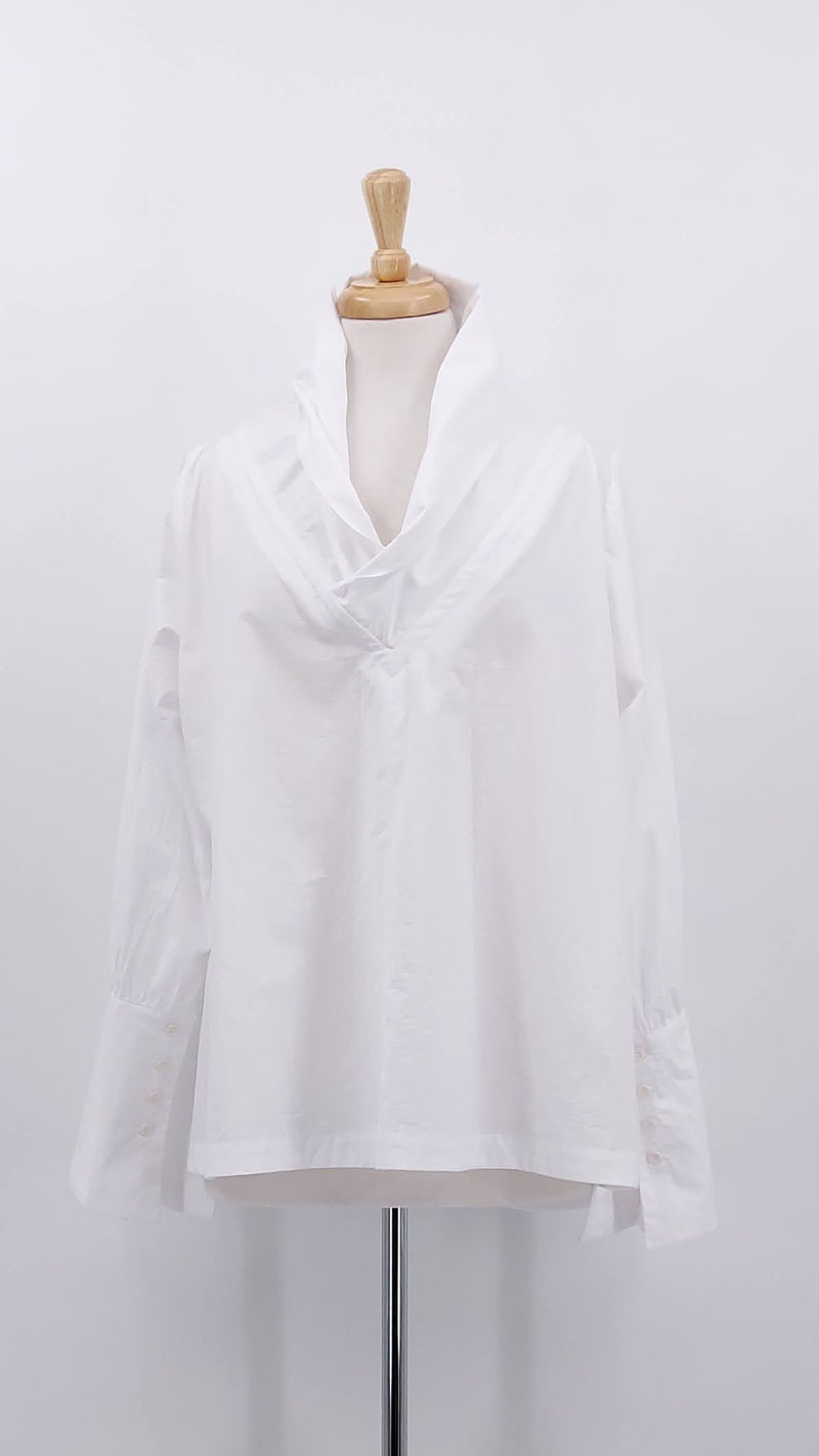 NEW SEASON - Les Filles D'Ailleurs - Cotton Blouse - White - 2048
