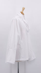 NEW SEASON - Les Filles D'Ailleurs - Cotton Blouse - White - 2048
