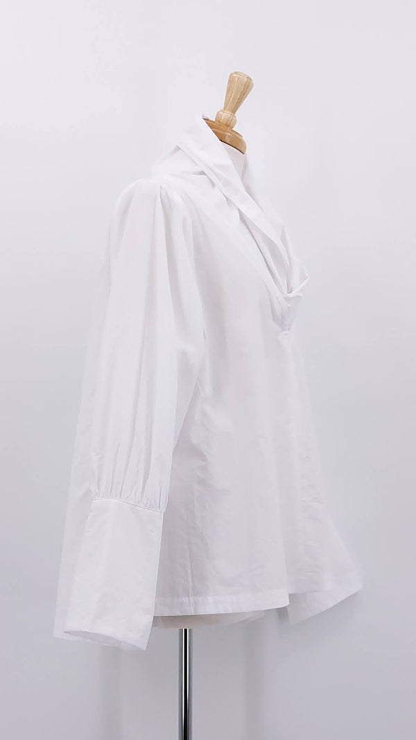 NEW SEASON - Les Filles D'Ailleurs - Cotton Blouse - White - 2048