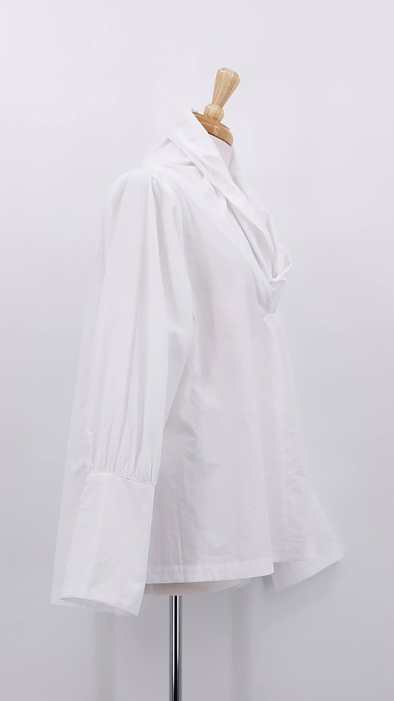 NEW SEASON - Les Filles D'Ailleurs - Cotton Blouse - White - 2048