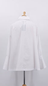 NEW SEASON - Les Filles D'Ailleurs - Cotton Blouse - White - 2048