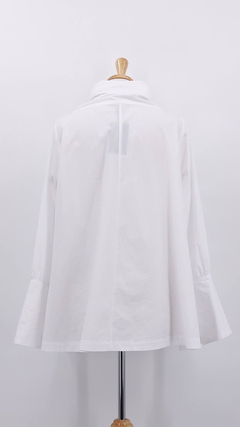 NEW SEASON - Les Filles D'Ailleurs - Cotton Blouse - White - 2048