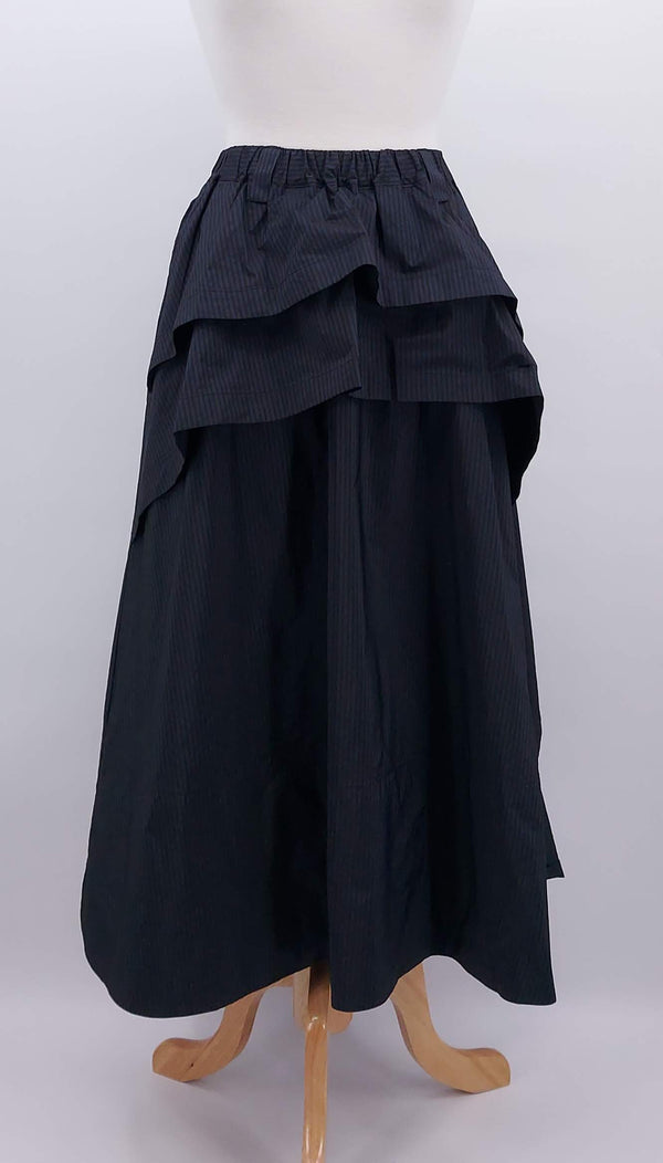 NEW SEASON - Les Filles D'Ailleurs - Skirt - Navy Stripes - 2053