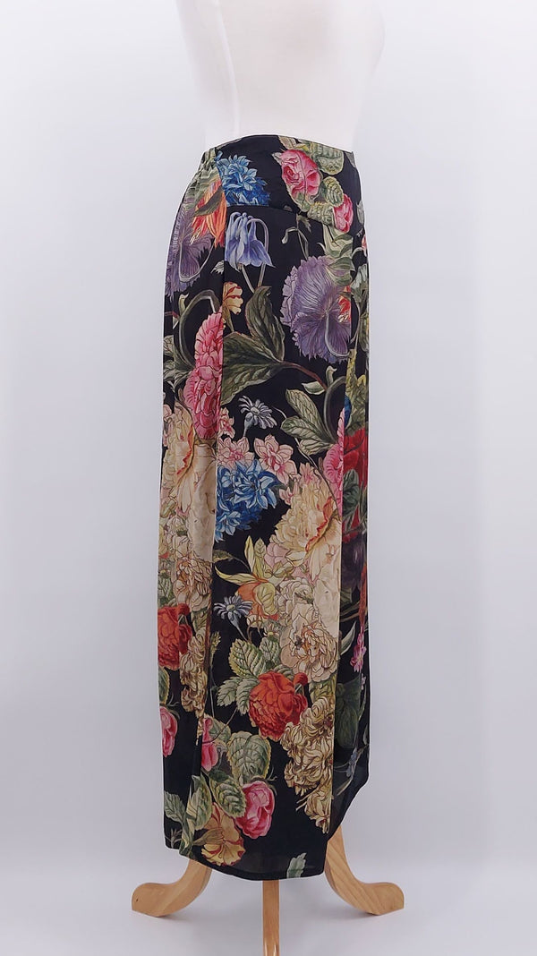 NEW SEASON - One Hundred Stars - Crepe Palazzo Pants - Primula Black - 2080