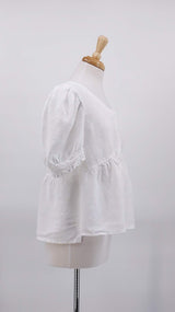 SPRING 2026 - Grizas - Linen Blouse - White - 2091