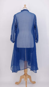 SPRING 2026 - Grizas - Sheer Silk Jacket - Blue - 2092