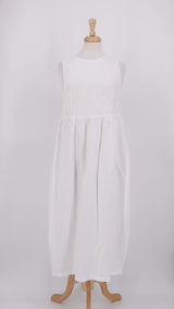 SPRING 2025 - Grizas - Linen Dress - White - 2094