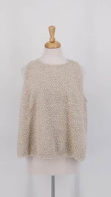 SPRING 2026 - Privatsachen - Korsagte Teddy Fleece Top - Gefuhl - 2103