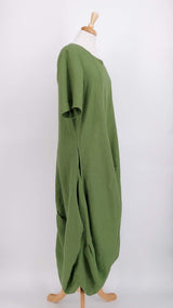SPRING 2026 - Luukaa - Yalina Linen Dress - Apple Green - 2157