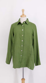 SPRING 2026 - Luukaa - Thalia Linen Jacket - Apple Green - 2156
