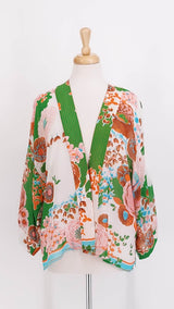 SPRING 2026 - One Hundred Stars - Kimono - Kitsch Bouquet Green - 2183