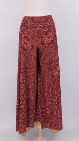 SPRING 2026 - Gabrielle Parker - Palazzo Trousers - Maroon Gold - 2199