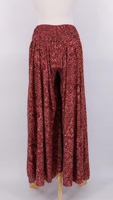 SPRING 2026 - Gabrielle Parker - Palazzo Trousers - Maroon Gold - 2199