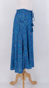 SPRING 2026 - Gabrielle Parker - Midi Pocket Skirt - Sky Blue Gold - 2210