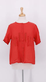 SPRING 2026 - Ewa i Walla - Gun Blouse - Rose - 2220