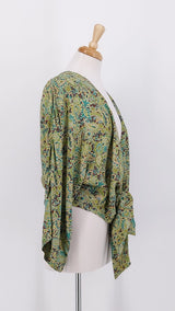 SPRING 2026 - Gabrielle Parker - Crossover Tie Top - Woodland Green - 2205