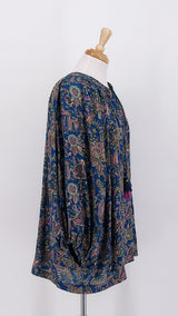 SPRING 2026 - Gabrielle Parker - Lara Tassel Blouse - Lily Teal Gold - 2215