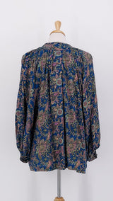 SPRING 2026 - Gabrielle Parker - Lara Tassel Blouse - Lily Teal Gold - 2215