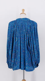 SPRING 2026 - Gabrielle Parker - Lara Tassel Blouse - Sky Blue Gold - 2211