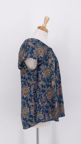 SPRING 2026 - Gabrielle Parker - Blouse with Ties - Lily Teal Gold - 2216