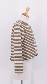 SPRING 2026 - Mama b - Cie V3 Cardigan - Cumino Stripe - 2239
