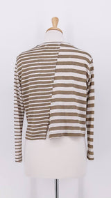 SPRING 2026 - Mama b - Cie V3 Cardigan - Cumino Stripe - 2239