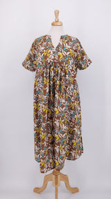 SPRING 2026 - Zen Ethic - Nuala Dress Figuieres - Brown - 2258