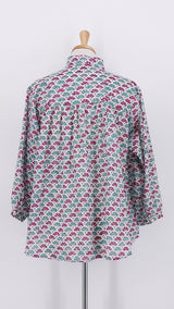 SPRING 2026 - Zen Ethic - Cerise Shirt Garrigue - Green Pink - 2261